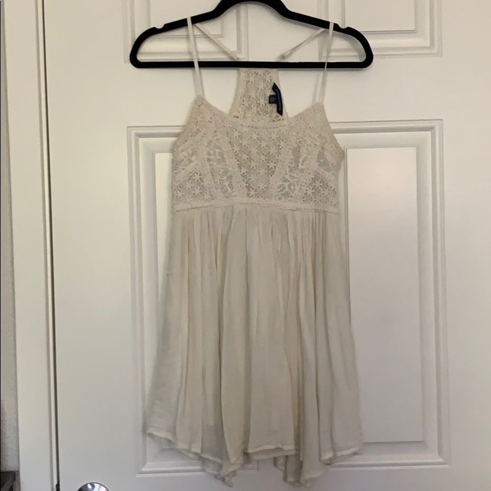 American Eagle Cream Lace/Crochet Dress sz 0